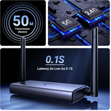 UGREEN CM586 HDMI 1x HDMI + 1x VGA, Estensione HDMI argento, HDMI, 1x HDMI + 1x VGA, 3840 x 2160 Pixel, Grigio, 4K Ultra HD, 50 m