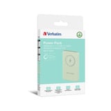 Verbatim Charge 'n' Go Polimeri di litio (LiPo) 5000 mAh Carica wireless Verde, Powerbank  verde chiaro, 5000 mAh, Polimeri di litio (LiPo), Quick Charge 3.0, Carica wireless, Verde