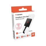 Verbatim SnapBack Ultra Slim SSD 512 GB, Disco a stato solido Nero, 512 GB, USB tipo-C, USB 3.2 Gen 2x2, 2050 MB/s, 20 Gbit/s, Nero