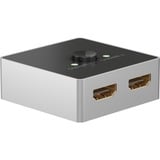 goobay 58486, Switch HDMI Nero/Argento