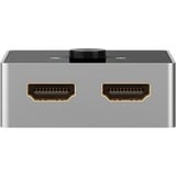 goobay 58486, Switch HDMI Nero/Argento