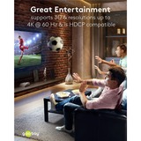 goobay 58486, Switch HDMI Nero/Argento