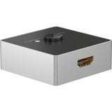 goobay 58486, Switch HDMI Nero/Argento