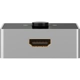 goobay 58486, Switch HDMI Nero/Argento