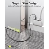 goobay Cavo adattatore Ethernet USB-A 3.2 Gen1 > RJ-45, Slim Nero/grigio