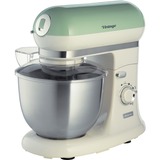 Ariete 1588 Impastatrice Planetaria - Pane, pizza e dolci - 7 Velocità - 3 Fruste - 5,5 Litri - Acciaio Inox - 2400 Watt - Linea Vintage - Verde, Robot da cucina verde chiaro/crema, pizza e dolci - 7 Velocità - 3 Fruste - 5,5 Litri - Acciaio Inox - 2400 Watt - Linea Vintage - Verde, Sbattitore con base, Verde, Impasto, Miscelatura, 5,5 L, Verde, Manopola
