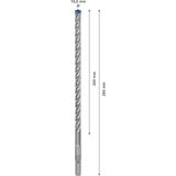 Bosch Expert Punta per martelli SDS plus-7X, Trapano Martello perforatore, Hammer drill bit, 1 cm, 265 mm, Cemento, Pietra, 20 cm