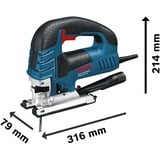 Bosch GST 150 BCE seghetto elettrico 780 W 2,7 kg, Puzzle blu, 15 cm, 2 cm, 1 cm, AC, 780 W, 4 m