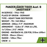COBI Panzerjäger Tiger Ausf. B Jagdtiger, Giochi di costruzione 
