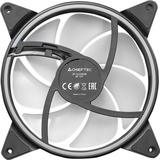 Chieftec ZF-1425RGB sistema di raffreddamento per computer Case per computer Ventilatore 14 cm Multicolore 1 pz, Ventola Nero/Bianco, Ventilatore, 14 cm, 600 Giri/min, 1600 Giri/min, Multicolore