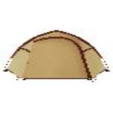 Coleman Darwin 3 Plus Summer, Tenda beige/rosso scuro
