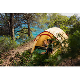 Coleman Darwin 3 Plus Summer, Tenda beige/rosso scuro