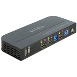 DeLOCK 11481 switch per keyboard-video-mouse (kvm) Nero Nero, 3840 x 2160 Pixel, 4K Ultra HD, Nero