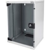 Digitus Alloggiamento a parete da 254 mm (10") - 312 x 300 mm (L x P), IT armadio grigio, Montabile a parete, Interno, Acciaio, IP20, 312 mm, 300 mm