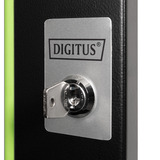 Digitus Porta frontale in vetro per armadio da parete 19" 7HE serie Unique, Pannello frontale Nero