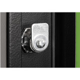 Digitus Porta frontale in vetro per armadio da parete 19" 7HE serie Unique, Pannello frontale Nero