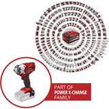 EINHELL Power X-Change Avvitatore a impulsi a batteria TE-CI 18/1 Li - Solo, 1/4", 18 Volt rosso/Nero