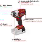 EINHELL TE-CI 18/1 Li-Solo, Avvitatore rosso/Nero