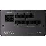 FSP VITA GM 650W alimentatore per computer 20+4 pin ATX ATX Nero, Alimentatore PC 650 W, 100 - 240 V, 50/60 Hz, 8-4 A, Attivo, 100 W