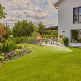 GARDENA Sistema di irrigazione Pipeline AquaPrecise, interrato, Sistemi sprinkler grigio/Turchese