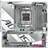 GIGABYTE B850M AORUS ELITE WIFI6E ICE Scheda Madre - Processori AMD Ryzen Serie 9000, 12+2+1 fasi VRM digitali, fino a 8200MHz DDR5 (OC), 1xPCIe 5.0 + 1xPCIe 4.0 M.2, LAN 2.5, WIFI 7, USB 3.2 Gen 2 argento/Bianco, 12+2+1 fasi VRM digitali, fino a 8200MHz DDR5 (OC), 1xPCIe 5.0 + 1xPCIe 4.0 M.2, LAN 2.5, WIFI 7, USB 3.2 Gen 2, AMD, Socket AM5, AMD Ryzen 7000 Series, AMD Ryzen 8000 Series, AMD Ryzen 9000 Series, Socket AM5, DDR5-SDRAM, 256 GB