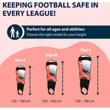 HUDORA Parastinchi con protezione per la caviglia, Accessori rosso