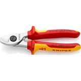 KNIPEX 95 16 165 pinza Pinze per taglio laterale, Pinze di taglio Pinze per taglio laterale, 1,5 cm, Cromo, Plastica, Rosso/giallo, 16,5 cm