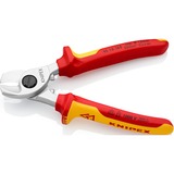 KNIPEX 95 16 165 pinza Pinze per taglio laterale, Pinze di taglio Pinze per taglio laterale, 1,5 cm, Cromo, Plastica, Rosso/giallo, 16,5 cm