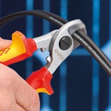 KNIPEX 95 16 165 pinza Pinze per taglio laterale, Pinze di taglio Pinze per taglio laterale, 1,5 cm, Cromo, Plastica, Rosso/giallo, 16,5 cm