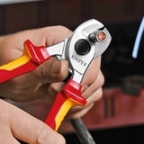 KNIPEX 95 16 165 pinza Pinze per taglio laterale, Pinze di taglio Pinze per taglio laterale, 1,5 cm, Cromo, Plastica, Rosso/giallo, 16,5 cm