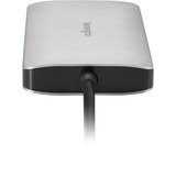 Kensington Hub portatile senza driver 8-in-1 USB-C UH1400P argento, USB 3.2 Gen 1 (3.1 Gen 1) Type-C, 85 W, 10,100,1000 Mbit/s, Nero, Argento, MicroSD (TransFlash), SD, Cina