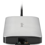 Kensington Hub portatile senza driver 8-in-1 USB-C UH1400P, Docking station argento, USB 3.2 Gen 1 (3.1 Gen 1) Type-C, 85 W, 10,100,1000 Mbit/s, Nero, Argento, MicroSD (TransFlash), SD, Cina