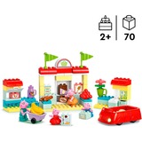 LEGO DUPLO 10434 Il Supermercato di Peppa Pig con Macchina Giocattolo e Negozio, Giochi Didattici per Bambine e Bambini da 2+, Giochi di costruzione Giochi Didattici per Bambine e Bambini da 2+, Set da costruzione, 2 anno/i, Plastica, 70 pz, 1,2 kg