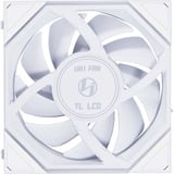 Lian Li UNI FAN TL120 LCD, Ventola bianco, Reverse Blade, 124 mm
