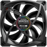 Montech RX120 PWM 120x120x25, Ventola Nero