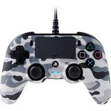 Nacon Wired Compact Multicolore USB Gamepad Analogico PlayStation 4 colore mimetico /grigio, Gamepad, PlayStation 4, Pulsante Opzioni, Pulsante Condividi, Analogico, Cablato, USB