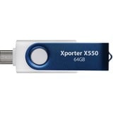 Patriot Xporter X550 64GB, Chiavetta USB blu/Bianco