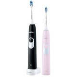 Philips Sonicare 2 Series gum health HX6232/41 spazzolino elettrico Adulto Spazzolino elettrico sonico Nero, Rosa, Spazzolino da denti elettrico Nero/Rosa, Adulto, Spazzolino elettrico sonico, Cura quotidiana, Cura gum, 31000 movimenti per minuto, Nero, Rosa, 2 min, 30 sec