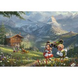 Schmidt Spiele Thomas Kinkade Studios: Disney - Mickey & Minnie nelle Alpi, Puzzle 