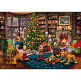 Schmidt Spiele Thomas Kinkade Studios: Disney - Mickey e Minnie addobbano l'albero, Puzzle 
