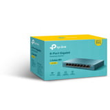 TP-Link LS108G switch di rete Non gestito Gigabit Ethernet (10/100/1000) Blu, Interruttore blu, Non gestito, Gigabit Ethernet (10/100/1000)