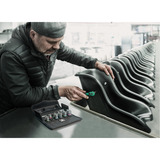 Wera 8100 SA 13 Set di cricchetti Zyklop Comfort, 1/4", Set di strumenti Nero/Verde