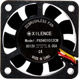 Xilence XPF40.W Case per computer Ventilatore 4 cm Nero Nero, Ventilatore, 4 cm, 4500 Giri/min, 19 dB, 6,9 pdc/min, Nero