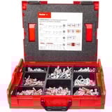 fischer 553119, Tassello grigio chiaro/Rosso