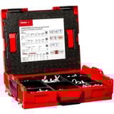 fischer L-BOXX 102 Elektro, Tassello grigio chiaro/Rosso