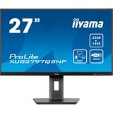 iiyama ProLite XUB2797QSNP-B1 Monitor PC 68,6 cm (27") 2560 x 1440 Pixel Quad HD LED Nero, Monitor LED Nero (opaco), 68,6 cm (27"), 2560 x 1440 Pixel, Quad HD, LED, 1 ms, Nero
