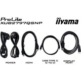 iiyama XUB2797QSNP-B1, Monitor LED Nero (opaco)