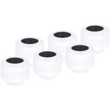 Alphacool Eiszapfen PRO 13mm HardTube Raccordo avvitabile G1/4 - Bianco, Connessione bianco/Nero