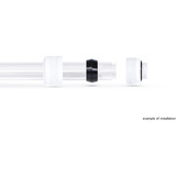 Alphacool Eiszapfen PRO 13mm HardTube Raccordo avvitabile G1/4 - Bianco, Connessione bianco/Nero