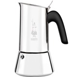 Bialetti Venus Induzione 4 Tazze argento, 0,23 L, Nero, Acciaio inossidabile, 4 tazze, Acciaio inossidabile, Venus Induction, CE